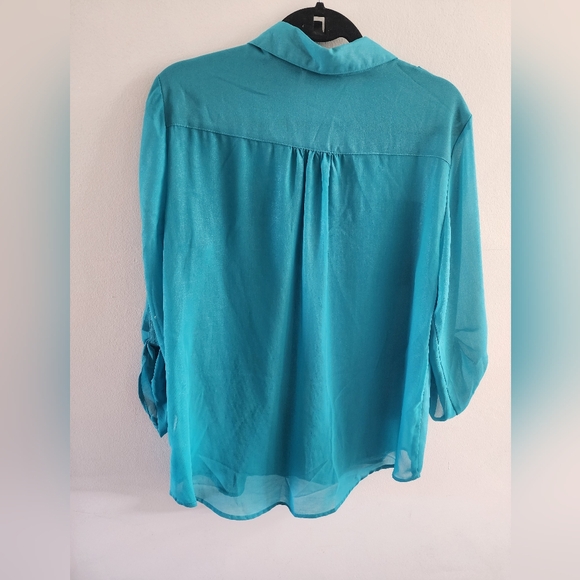 Metaphor turquoise blouse - Picture 4 of 6